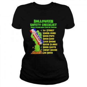 Halloween Safety Checklist Joe Biden Meme Shirt Classic Women's T-shirt