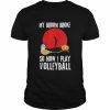 Halloween Witch Playing Volleyball Game Sport Broomstick Shirt Classic Men's T-shirt