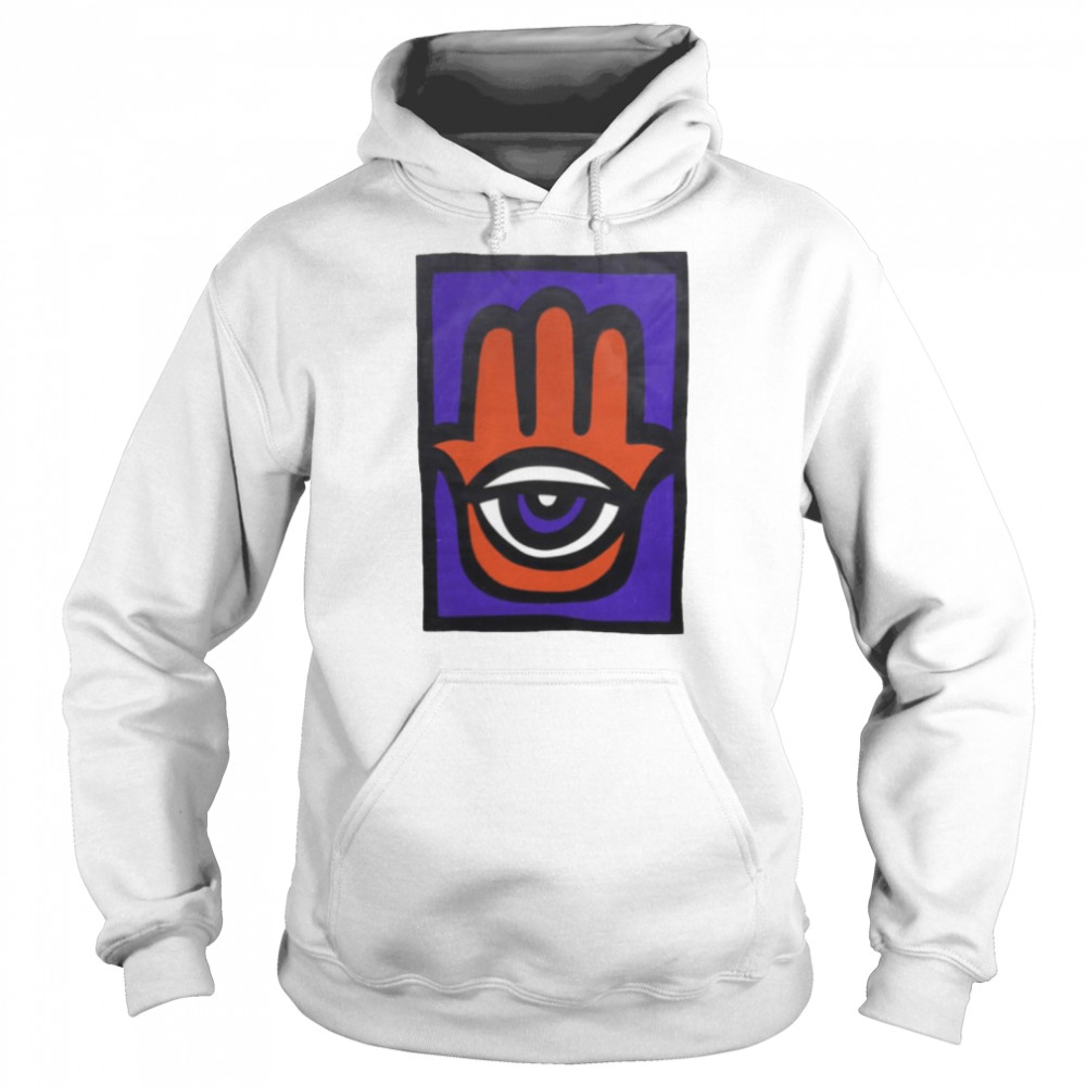 Hand Shine Eye Colored Design Hamsa  Unisex Hoodie