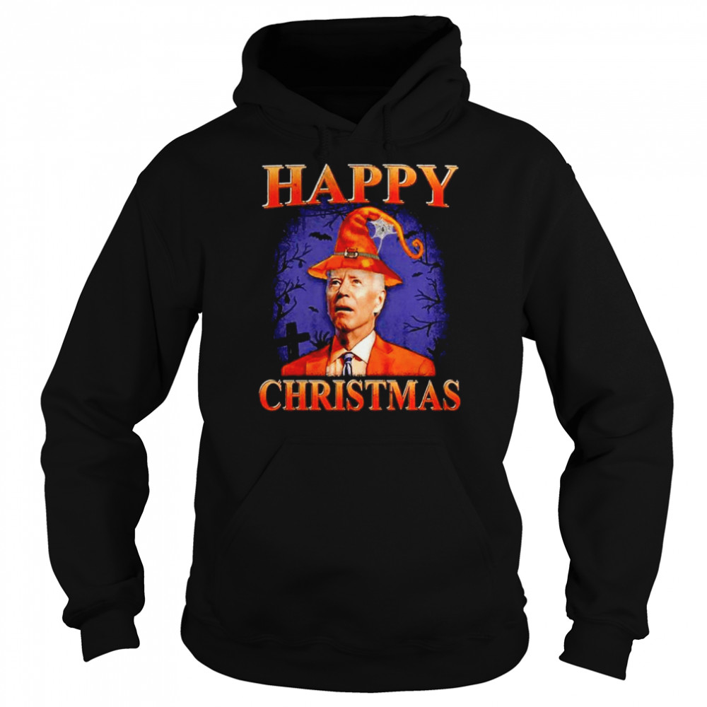 Happy Christmas Halloween Biden  Unisex Hoodie