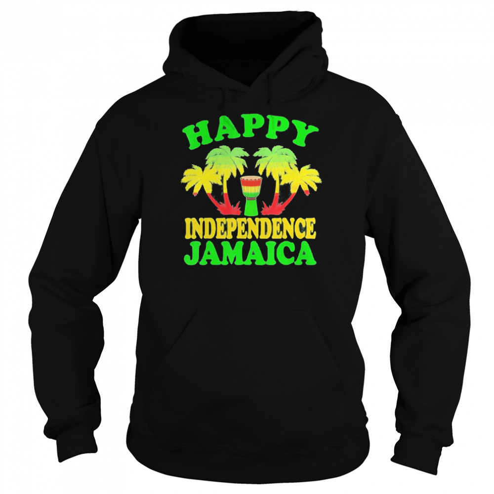 Happy Independence Jamaica 2022 Celebration Jamaican Reggae Shirt Unisex Hoodie