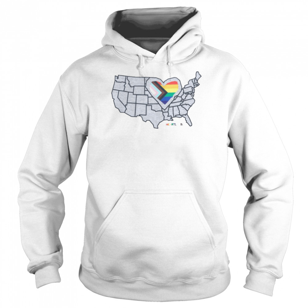 Heartland Progress Pride Flag T-Shirt Unisex Hoodie