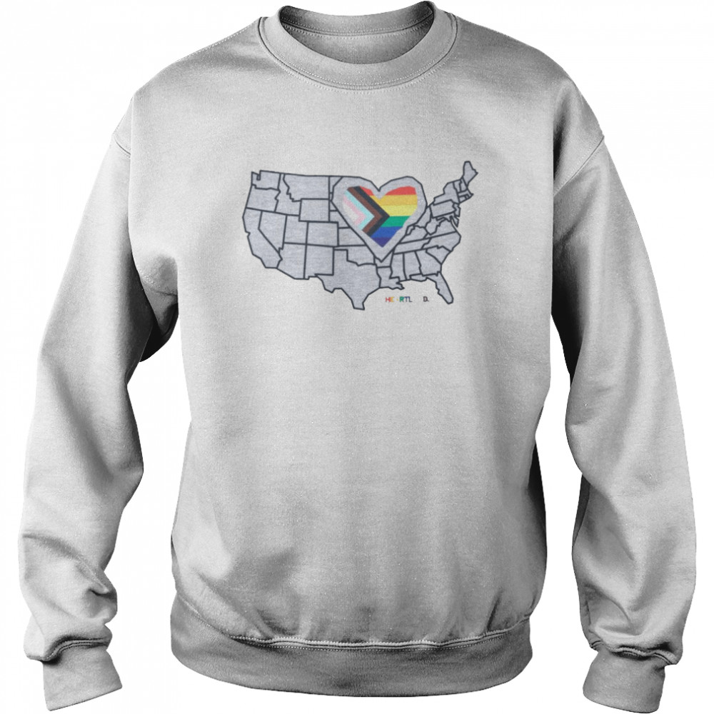 Heartland Progress Pride Flag T-Shirt Unisex Sweatshirt