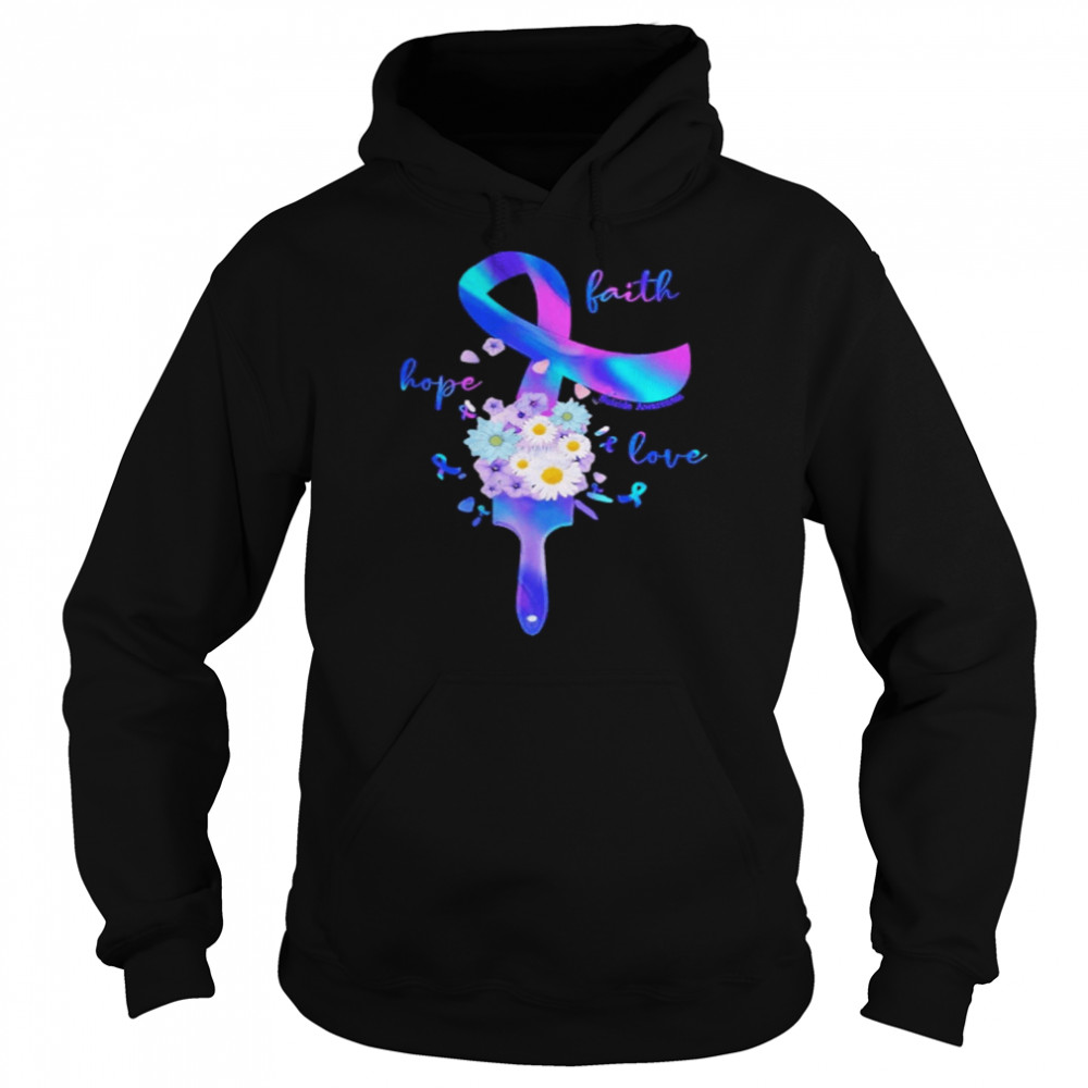 Hope Faith Love Suicide Prevention Shirt Unisex Hoodie