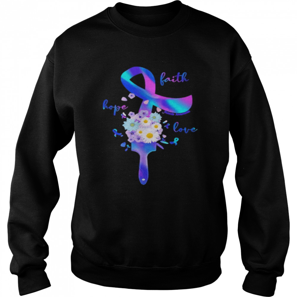 Hope Faith Love Suicide Prevention Shirt Unisex Sweatshirt