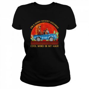 Horses on a dark desert highway cool wind in my hair  Classic Women's T-shirt