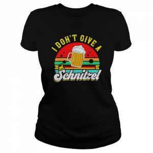 I Don’t Give A Schnitzel Lederhosen Oktoberfest T-Shirt Classic Women's T-shirt