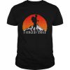 I Hiked That Hiking Backpacking Camping Vintage Sunset T-Shirt Classic Men's T-shirt