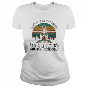 I Mostly Peace Love & Light & A Little Go Like Fuck Yourself T-Shirt Classic Women's T-shirt