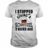 I Stopped Giving A Schnitzel 3 Beers Ago Oktoberfest Shirt Classic Men's T-shirt