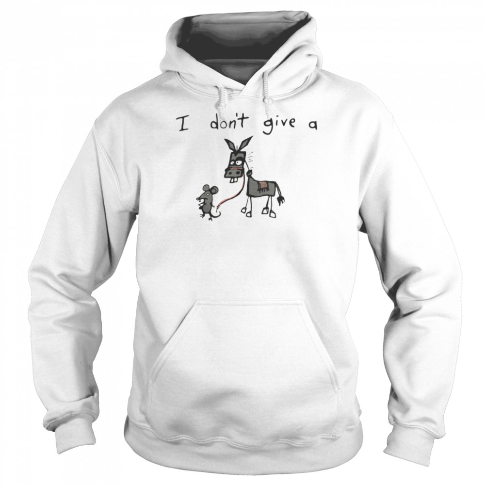 I don’t give a mouse walking a donkey meaning  Unisex Hoodie