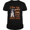 I love my goofy spoiled loyal loving crazy Border Collie 2022  Classic Men's T-shirt