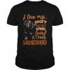 I love my goofy spoiled loyal loving crazy Dachshund 2022  Classic Men's T-shirt