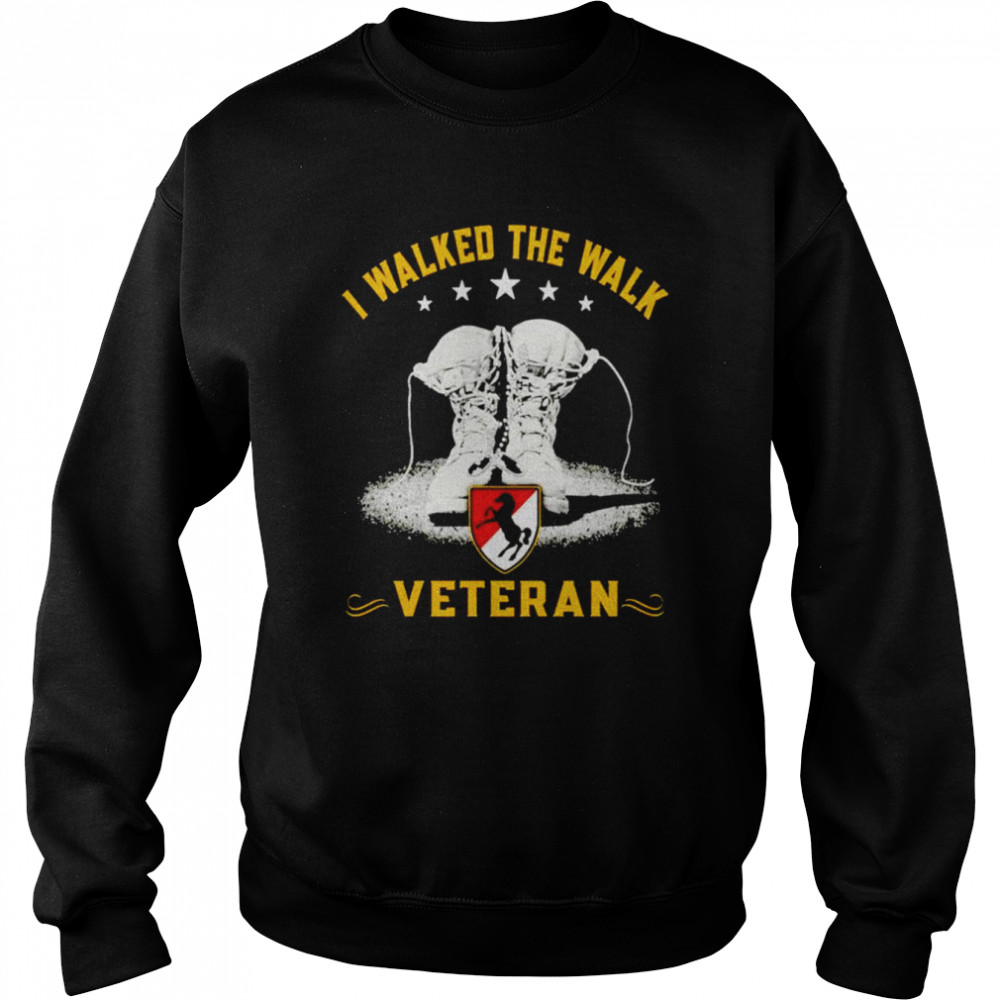 I walk the walk veteran  Unisex Sweatshirt