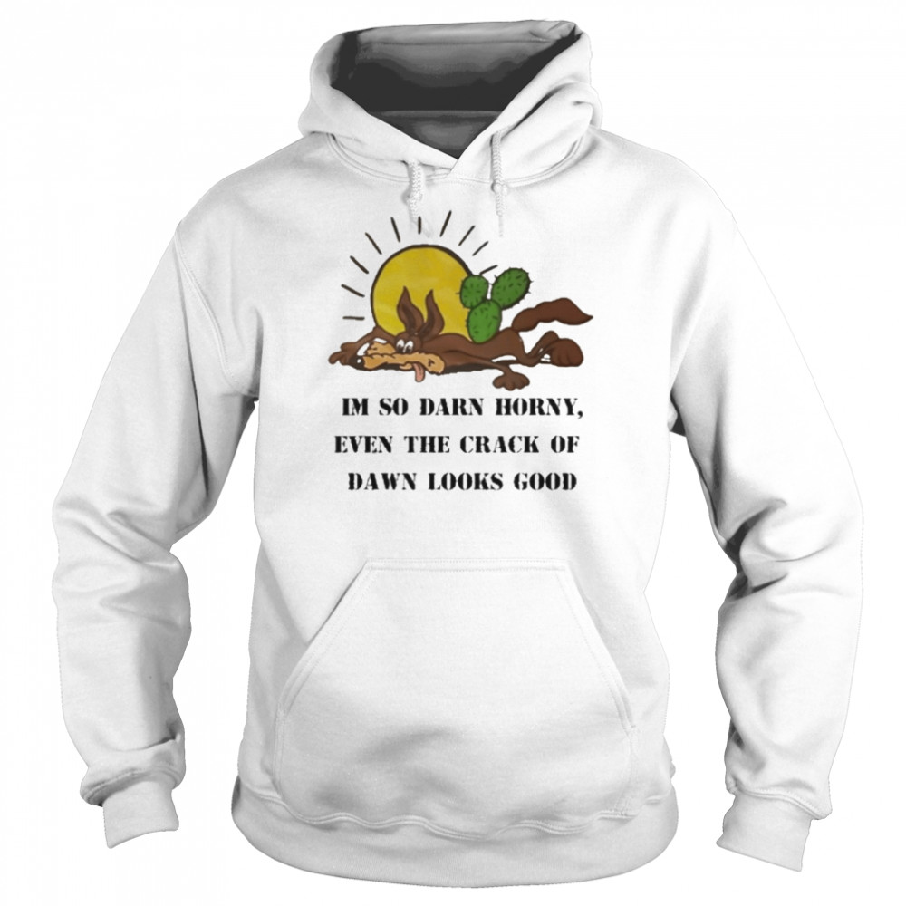 Im So Darn Horny, Even The Crack Of Dawn Looks Good Shirt Unisex Hoodie