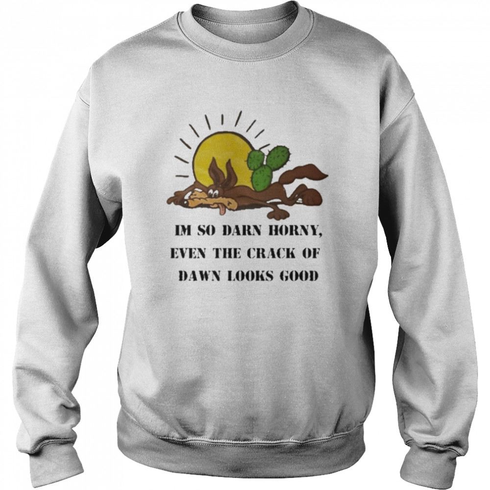 Im So Darn Horny, Even The Crack Of Dawn Looks Good Shirt Unisex Sweatshirt