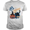 It’s The Most Wonderful Time Of The Year Halloween Black Cat Pumpkin Spooky Season  Classic Men's T-shirt