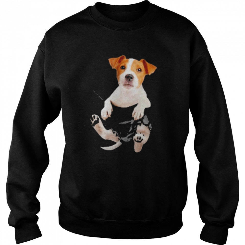 Jack Russell Terrier In Pocket Shirt Unisex Sweatshirt