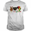 Juneteenth peace love juneteenth 1865 happy usa independenc  Classic Men's T-shirt