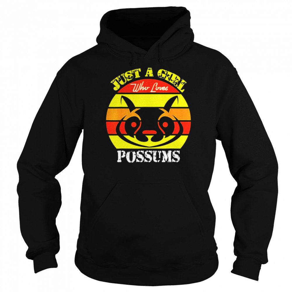 Just A Girl Who Loves Animal- Possums Shirt Unisex Hoodie