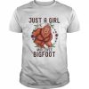 Just A Girl Who Loves Bigfoot Sasquatch Shirt Classic Men's T-shirt