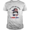 Just A Girl Who Supports Trump 2024 Messy Bun Republican Shirt Classic Men's T-shirt