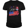 Just Here to Bang 4th of July Funny American Gnome Fireworks Shirt Classic Men's T-shirt