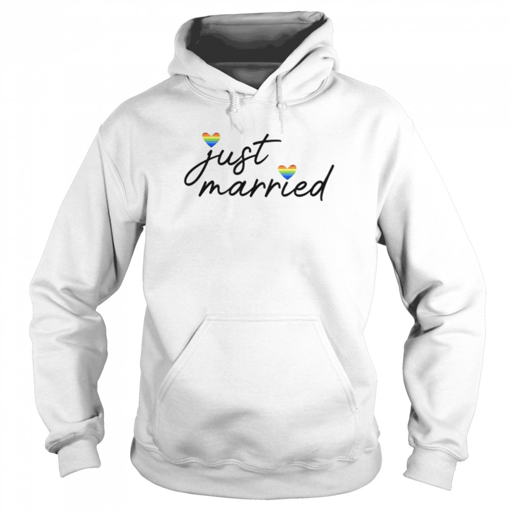 Just Married Lgbtq  Unisex Hoodie