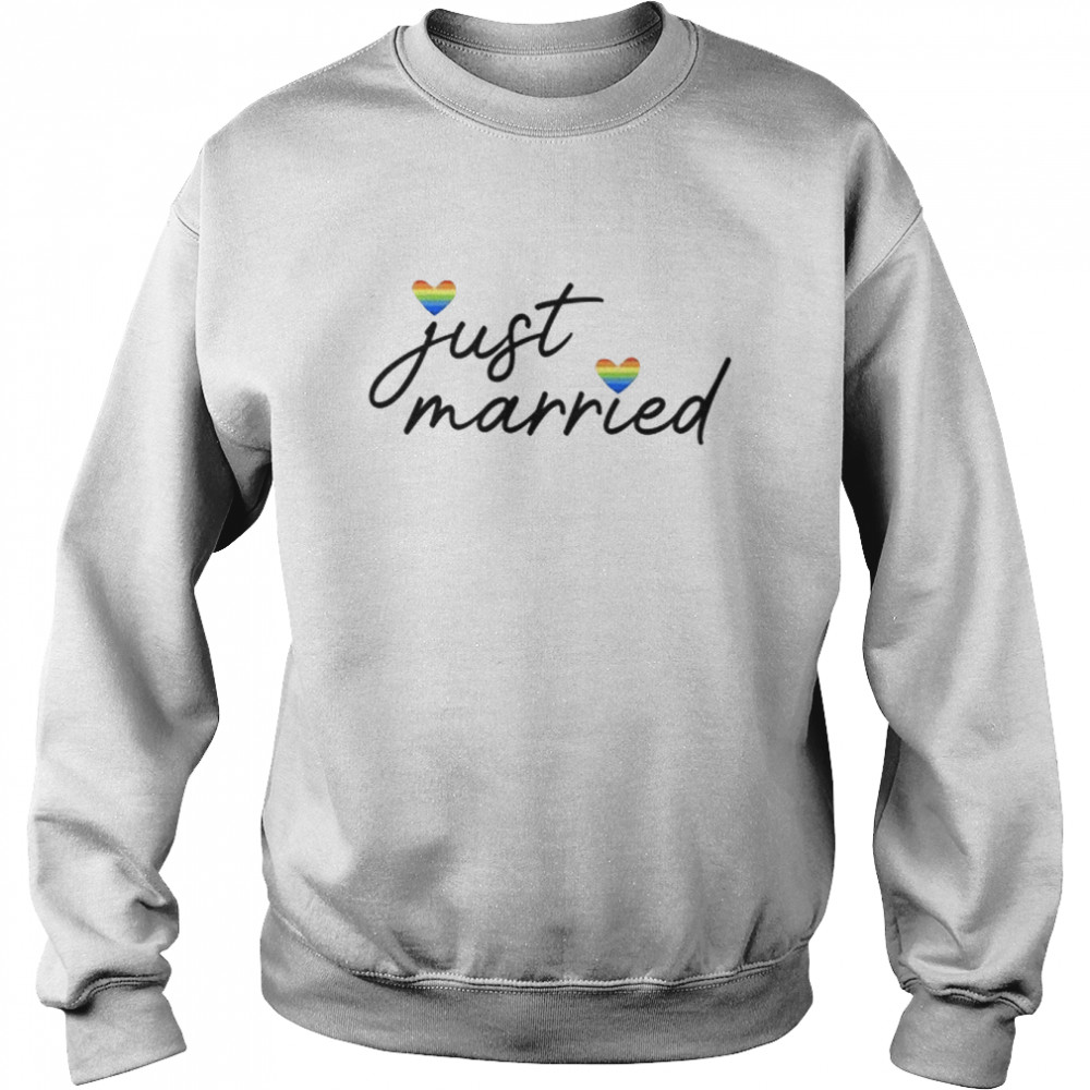 Just Married Lgbtq  Unisex Sweatshirt