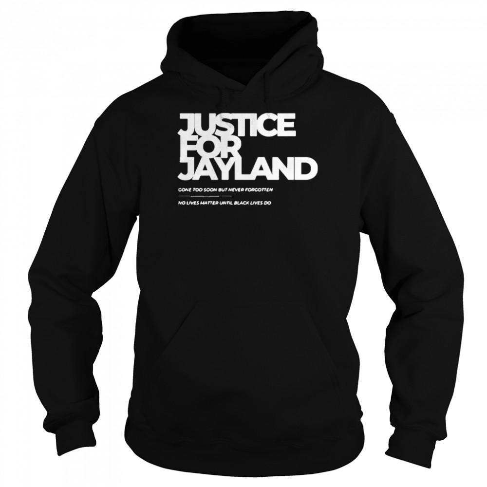 Justice For Jayland Walker Shirt Black Lives Matter Blm Unisex Hoodie