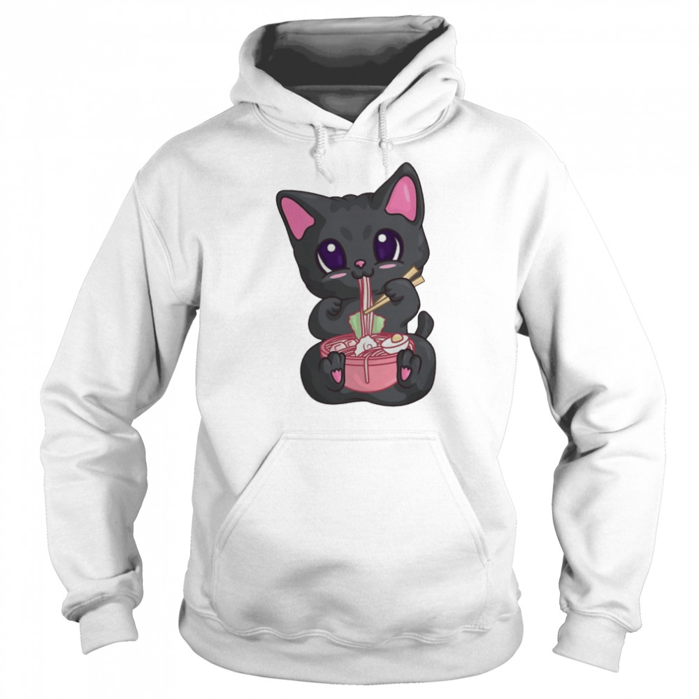 Kawaii Bubble Tea For Women Boba Maneki Neko Cat Shirt Unisex Hoodie