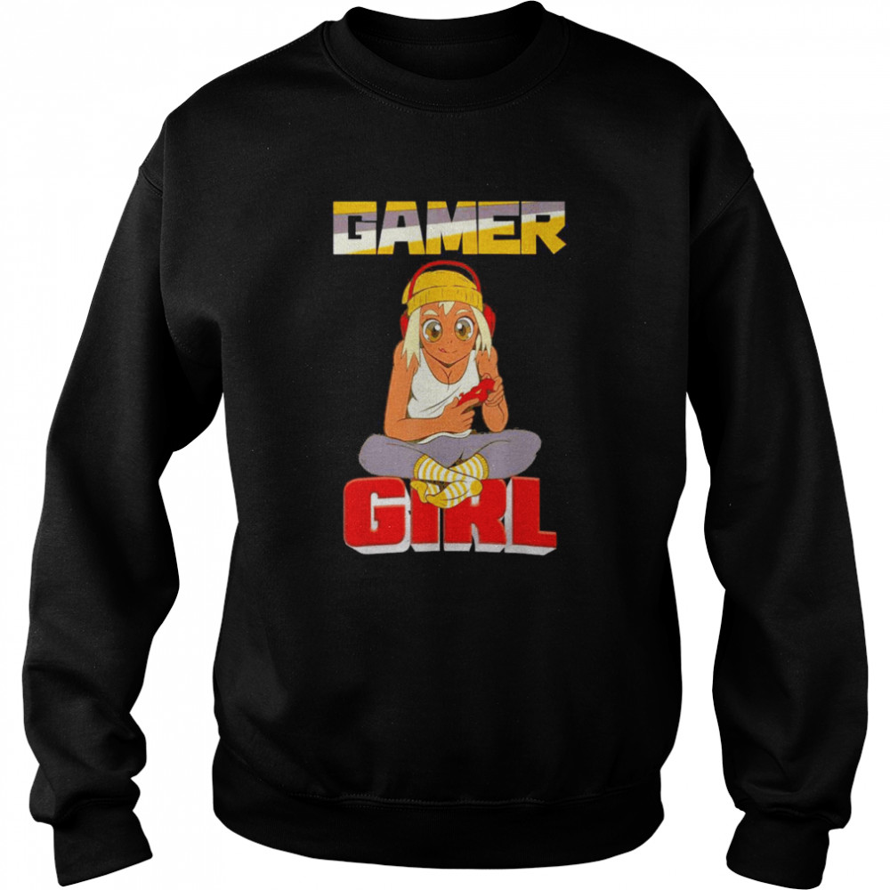 Kawaii Gamer Girl Anime Gaming Video Game Girls Shirt Unisex Sweatshirt