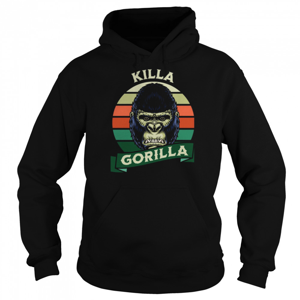 Killa Gorilla Vintage Retro  Unisex Hoodie