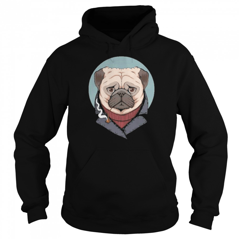 Klug, ein Mopsbesitzer zu sein Langarm Shirt Unisex Hoodie