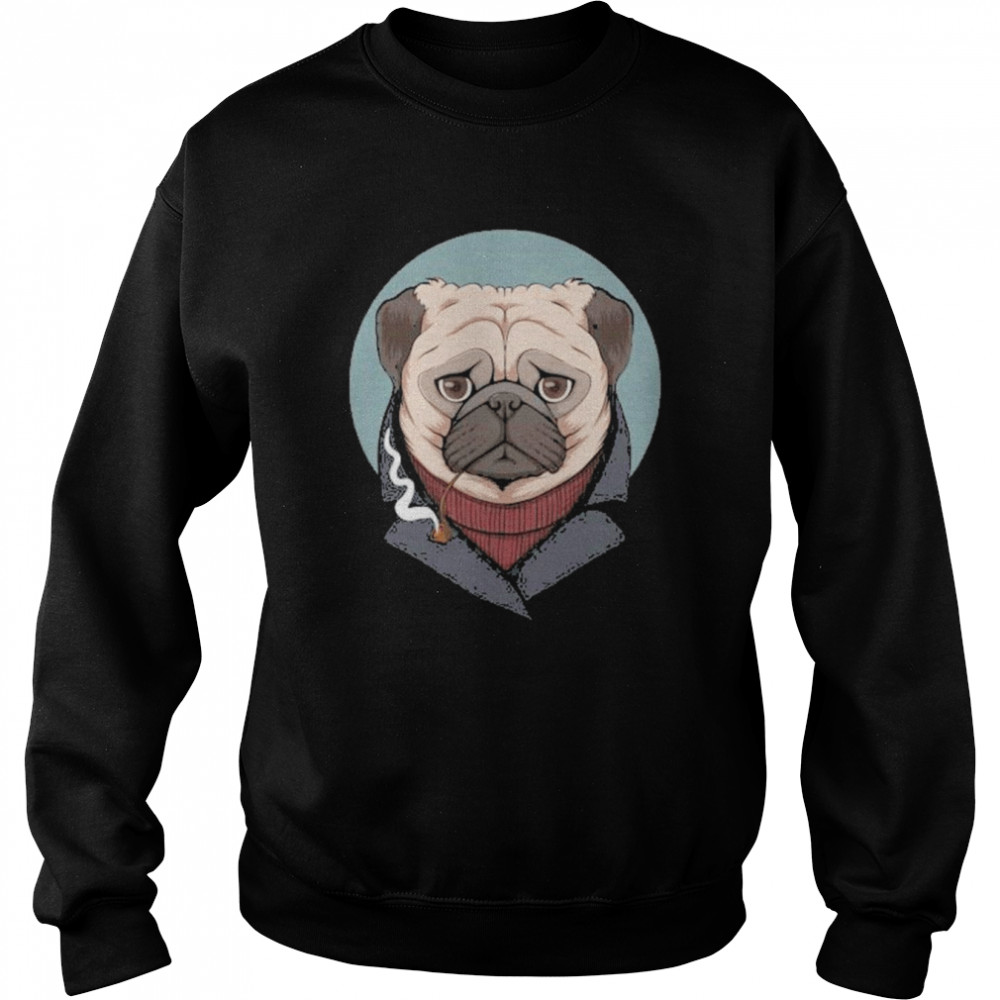 Klug, ein Mopsbesitzer zu sein Langarm Shirt Unisex Sweatshirt