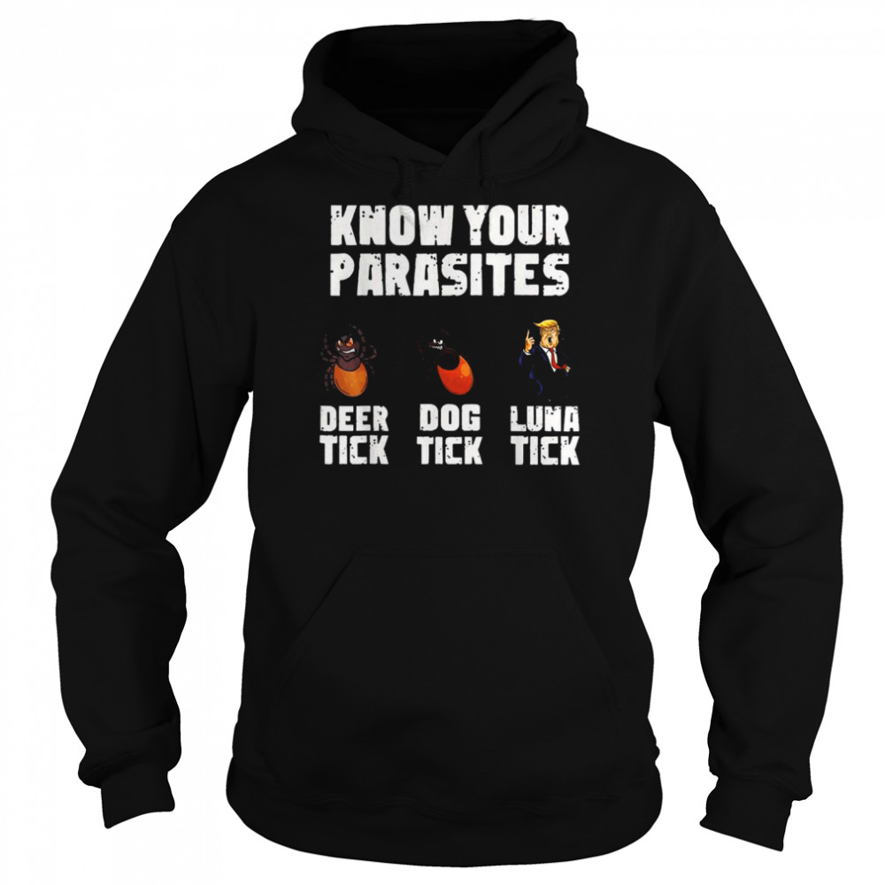 Know your parasites deer tick dog tick luna tick anti-Trump  Unisex Hoodie