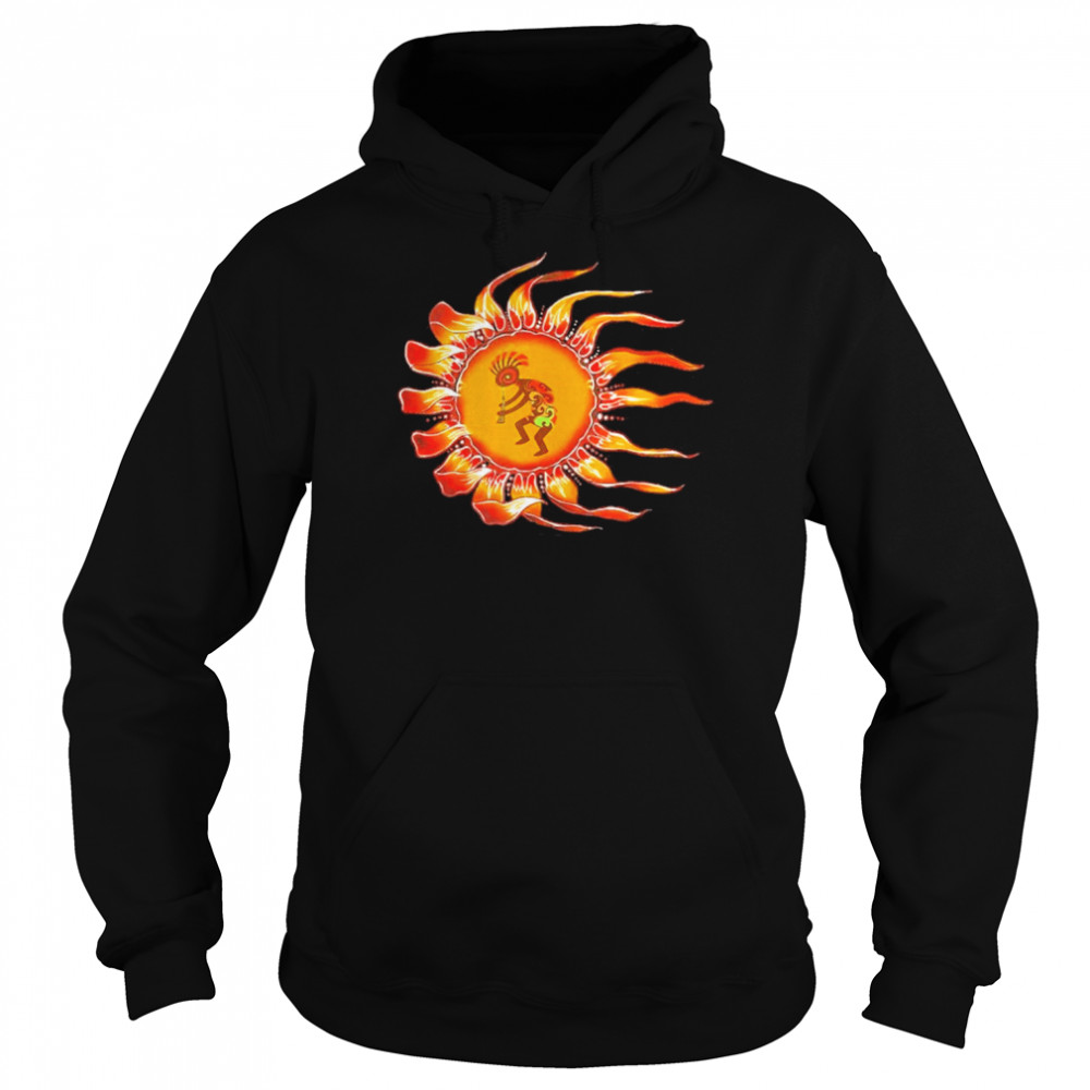 Kokopelli Cave Drawing Fertility Deity Shirt Unisex Hoodie