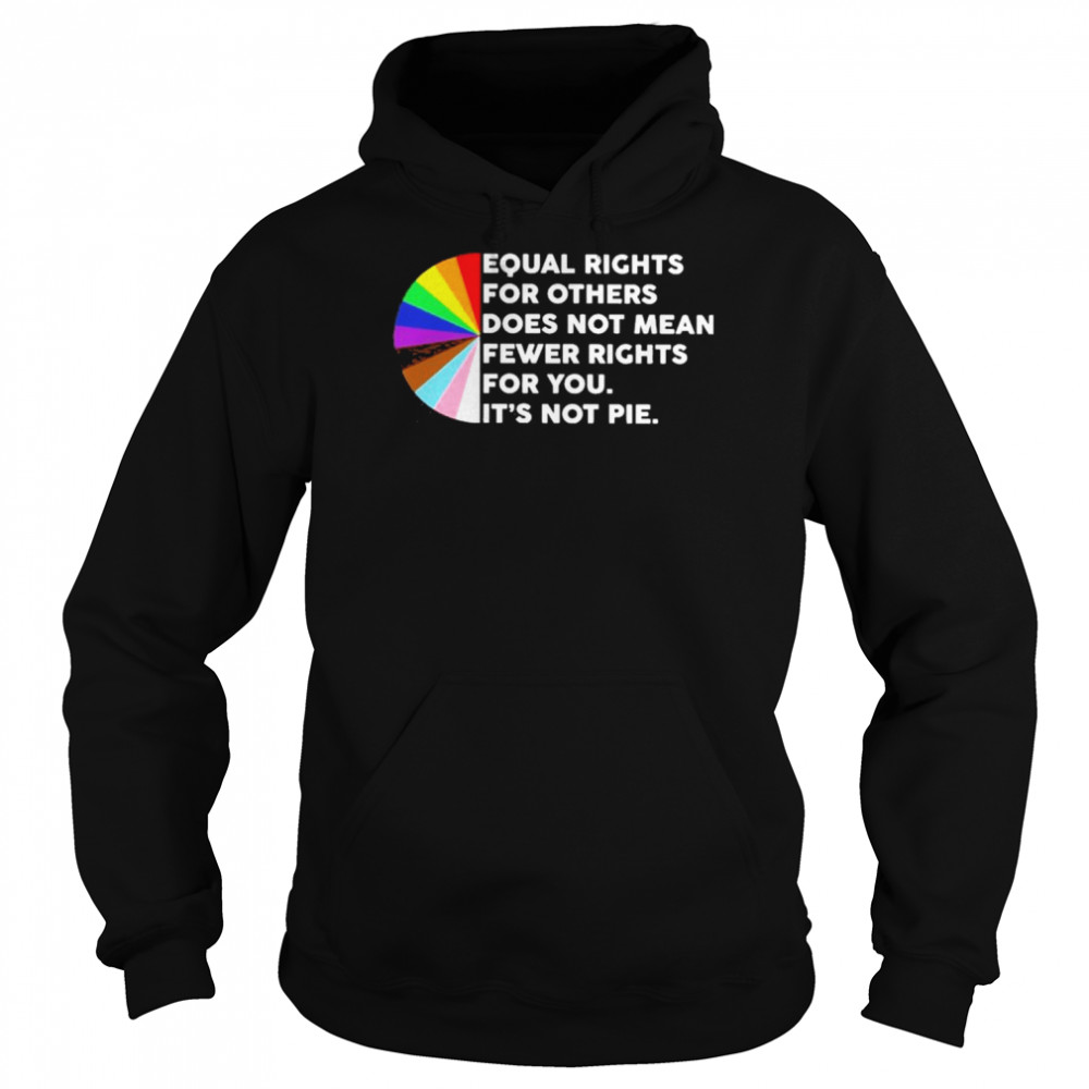 LGBT Equal rights for other does not mean fewer rights for you It’s not pie 2022  Unisex Hoodie