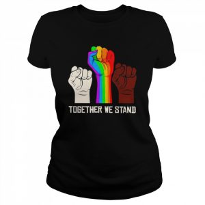 LGBT Hand together we stand  Classic Women's T-shirt