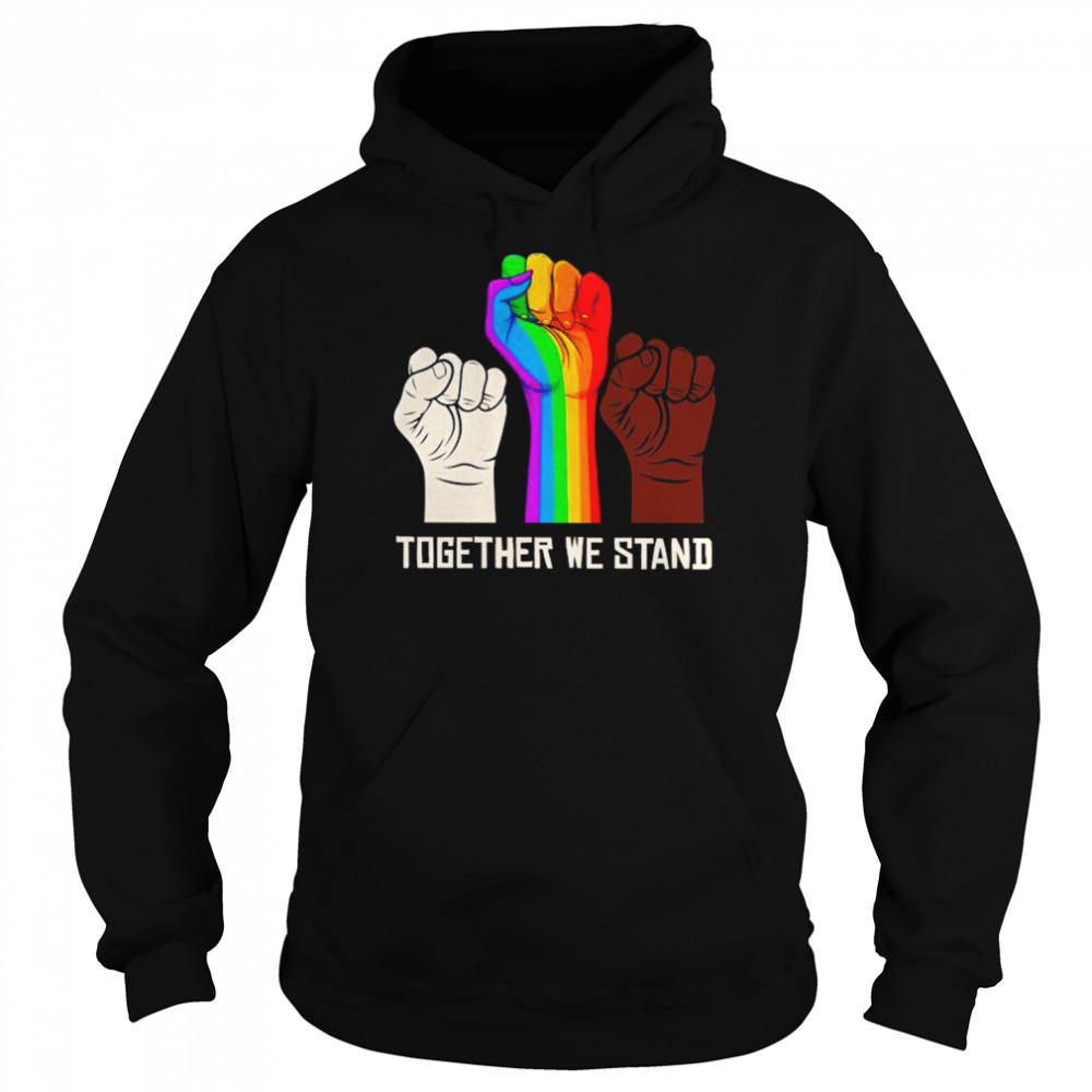 LGBT Hand together we stand  Unisex Hoodie