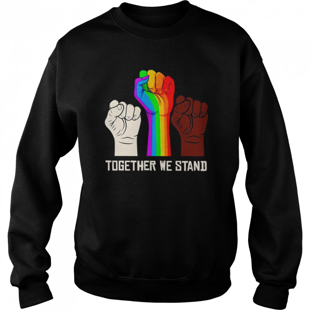 LGBT Hand together we stand  Unisex Sweatshirt