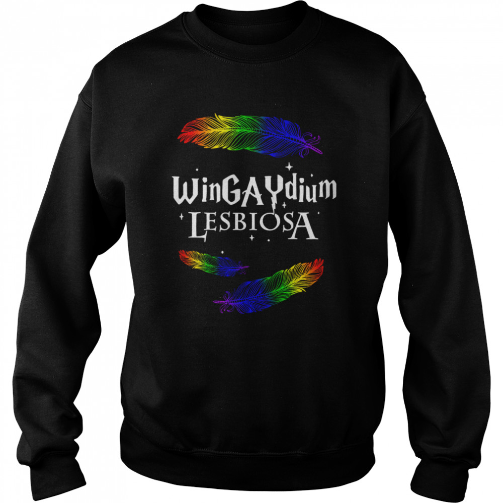 LGBT wingaydium lesbiosa  Unisex Sweatshirt