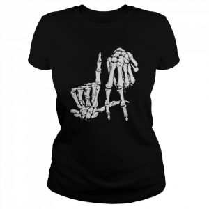 La Hand Sign Lazy DIY Halloween Costume Skeleton Los Angeles Shirt Classic Women's T-shirt