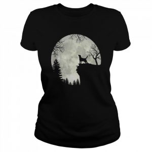 Labrador Retriever And Moon Halloween Shirt Classic Women's T-shirt