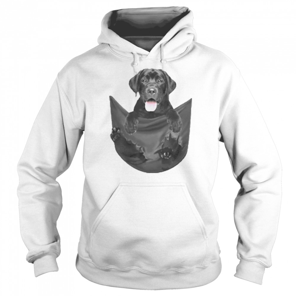 Labrador Retriever In Pocket Shirt Unisex Hoodie