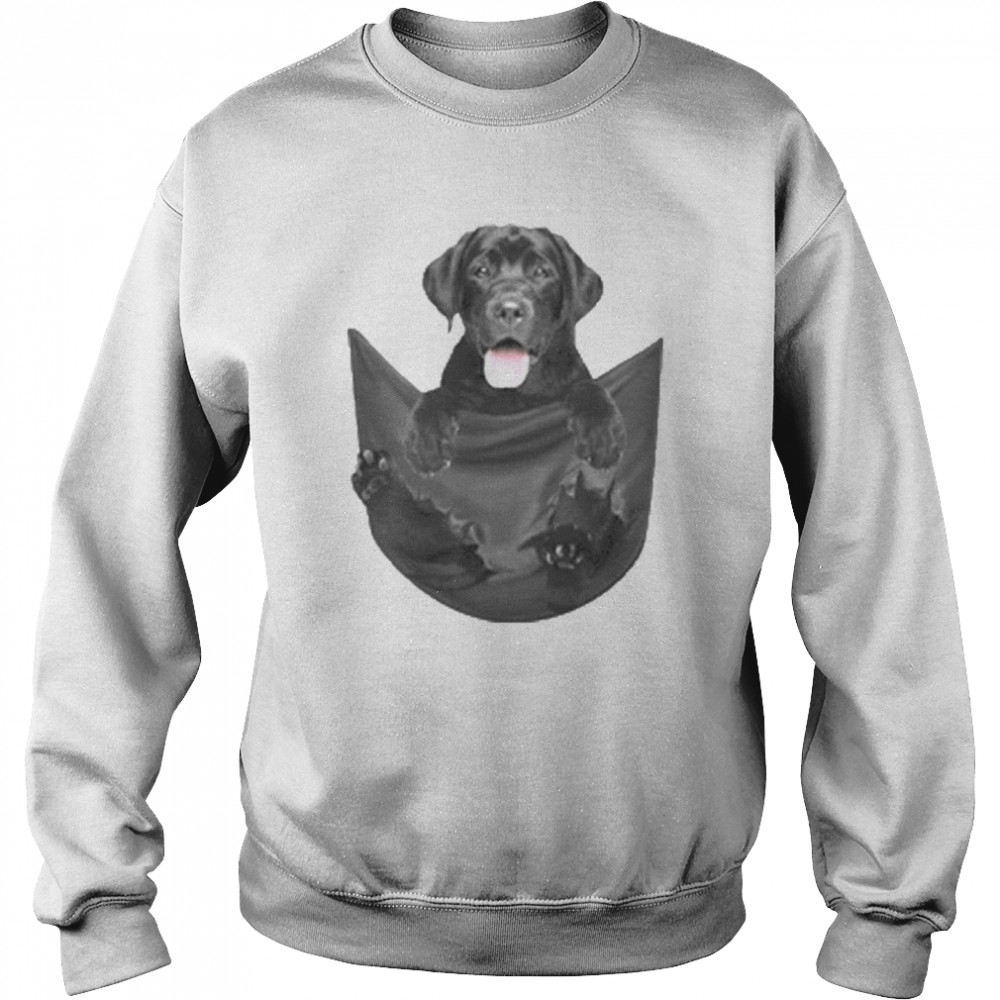 Labrador Retriever In Pocket Shirt Unisex Sweatshirt