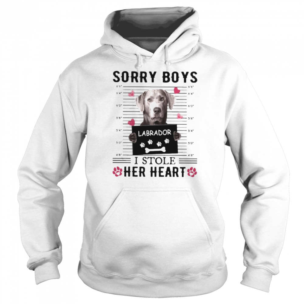 Labrador Sorry Boys I Stole Her Heart Shirt Unisex Hoodie