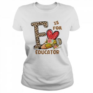 Leopard Flowers Is For Educator Shirt Classic Women's T-shirt