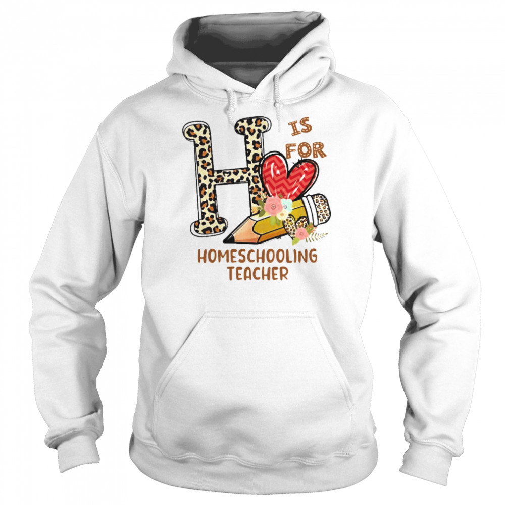 Leopard Flowers Is For Homeschooling Teacher Shirt Unisex Hoodie