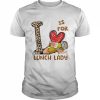 Leopard Flowers Is For Lunch Lady Shirt Classic Men's T-shirt